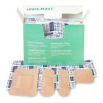 Lewis-Plast Premium Assorted Fabric Plasters, Medical Grade, Sterile, Box 100