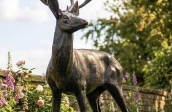 Life Size Ryder Deer Sculpture – Facing Left