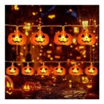 Lincentra 3M 20 LED Halloween Pumpkin Lights with Timer