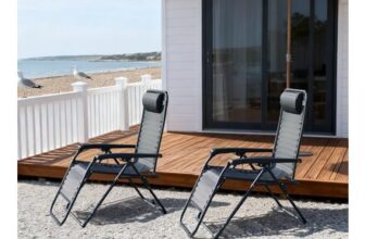 Linea Reclining Steel Frame Mesh Garden Chairs