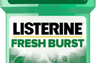 Listerine Fresh Burst Fluoride Antibacterial Mouthwash (250ml), Helps Kill Up to 99% of Germs Left After Brushing and Reduce Plaque, Mouthwash to Freshen Breath and Maintain Healthy Gums