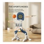 Living & Home 5-in-1 Kids Basketball Hoop, Balls, Golf, Ring Toss & Dartboard