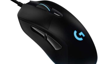 Logitech G403 HERO gaming mouse with HERO 25K DPI sensor, LIGHTSYNC RGB, light weight of 87g and optional 10g weight, PC/Mac – black