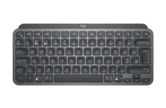 Logitech MX Keys Mini Wireless Keyboard MX Anywhere 3S Wireless Mouse Free Carry Case £40 Cashback – Graphite / Grey