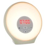 Lumie Sunrise Alarm – Sunrise Wake-up Alarm, Sunset Sleep Feature, Sounds and Mood Lighting, White