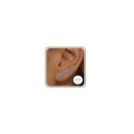 Lunvky 14K Gold Plated Sterling Silver Flower Birthstone Stud Earrings