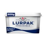 Lurpak Slightly Salted Spreadable Blend of Butter and Rapeseed Oil 600g