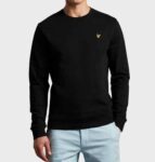 Lyle And Scott Mens Crew Neck Sweatshirt, Size S Black – Sold By Dellfashion