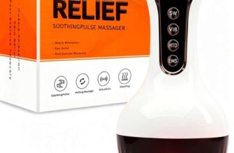 Lymphatic Drainage Massager, 35 Adjustable Levels Anti-Cellulite Body Sculpting Tool with Microcurrent – Sold by SISTAGLAM Store FBA