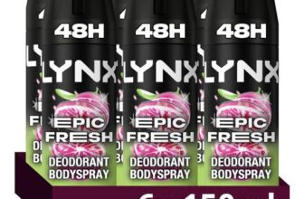 Lynx Men Epic Fresh Grapefruit Pineapple Deodorant Spray