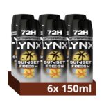 Lynx Sunset Fresh. 6 x 150ml antiperspirant