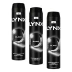Lynx XXL Black 48 hours of odour-busting zinc tech Aerosol Bodyspray deodorant 250 ml (Pack of 3)