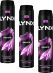 Lynx XXL Excite 48 hours of odour-busting zinc tech Aerosol Bodyspray deodorant, 250ml (Pack of 3)