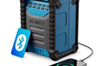 MAJORITY Landbeach Portable DAB Radio, Bluetooth, 28hr Rechargeable Battery & Power Bank USB-C – 3YR Warranty – W/Voucher Sold By iZilla/FBA