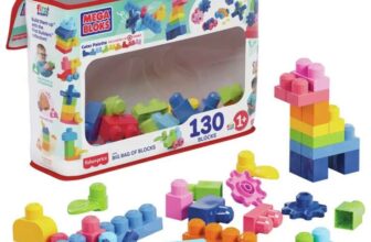 MEGA BLOKS First Builders Big Bag of Blocks Toy With 130 Pieces. – Free C&C