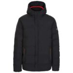MENS HOODED CASUAL JACKET HABBTON, Black w/code, Size XS-XXL