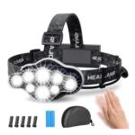 MLIAIMCE Rechargeable Headlamp 18000 Lumens, 8 Lighting Modes, Waterproof