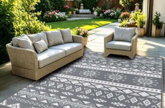 MOKANI Outdoor Rug for Patio Waterproof, Reversible Garden Rugs 120×180 cm – Sold by Mokani Store / FBA