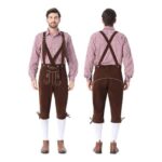 MOKBAY Lederhosen Bavarian Oktoberfest Costume Set XXL Red