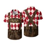 MOKBAY Lederhosen Oktoberfest Costume for Bavarian Adults, Green