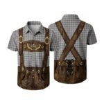 MOKBAY Oktoberfest Lederhosen Costume for Men, Black, M
