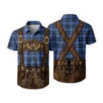 MOKBAY Oktoberfest Lederhosen Costume for Men, Gray, XXL