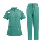 MOKBAY Women Carer Uniform: Breathable Top and Trousers