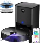 MONSGA Robot Vacuum with Mop, 7000Pa Suction, 3.5L Self-Empty Station
