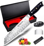 MOSFiATA Santoku Knife, 7 Super Sharp Japanese Chef Knife