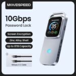 MOVESPEED AC10 Portable SSD Enclosure 10Gbps, 100W PD, Smart Display, 8TB Support w/code MOVESPEED Official Store