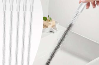 MOXYOY 5Pcs Sink Cleaning Brush, 45cm Flexible Sink Unblocker Tool