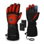 MRAWARM Heated Gloves for Men and Women, Black UK XL
