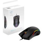 MSI FORGE GM300 Gaming Mouse – 7200DPI Optical Sensor, Symmetrical, 10M Click Switches, 7-Buttons, 8ms Latency, RGB LED, 118g – Wired