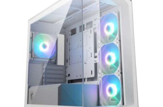 MSI MAG PANO M100L PZ White / Black Micro-ATX PC Case