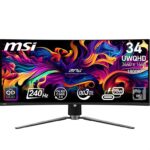 MSI MPG 341CQPX QD-OLED 34 240Hz UWQHD Gaming Monitor 3440×1440(21:9), 0.03ms, USB-C 98W PD, HDR True Black 400
