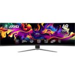 MSI MPG 491CQP QD-OLED 49 Inch DQHD Curved Gaming Monitor-5120×1440(32:9) Quantum Dot OLED Panel,144Hz/0.03ms,99.28%