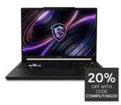MSI Raider 16 HX Gaming Laptop – GeForce RTX 5070 Ti – Intel Core Ultra 7 – 16GB RAM – 1TB SSD – 16in QHD IPS – 240Hz – Black – w/code