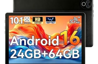 MUISOO Android 10-Inch Tablet, 24GB RAM, 64GB ROM, 1TB TF