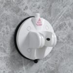 MagicBox Colour-Indicator Suction Cup Shower Head Holder 85 Adjustable, No Drill Installation, Strong Hold for Bathroom, Tiles, Glass & Caravans Compatible with G1/2 Shower Heads