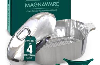 Magnaware Cast Aluminum Oval Dutch Oven, 9.5L, with Rack