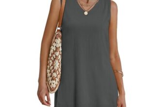 Magritta Womens 2-Piece Loungewear Set V-Neck Tank Shorts Dark Grey