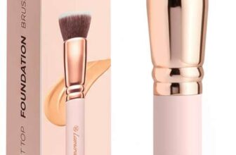 Make Up Brush Foundation Kabuki Flat Top, Perfect For Blending Liquid Cream – Sold by Livoa Vital / FBA
