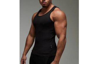 Man Active Gym Muscle Fit Ribbed Vest