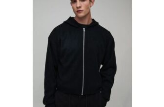 Man Boxy Fit Soft Touch Knitted Hoodie