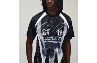 Man Regular Afterlight Closed Mesh Football Top