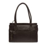 Manon Espresso Leather Handbag