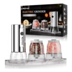 Marchpower Electric Pepper & Salt Grinder Set, USB-C Rechargeable, 100ml