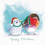 Marie Curie Charity Fluffy Robin Duo Christmas Cards Two Designs Pack of 10 with Envelopes – Sold by Marie Curie Store FBA
