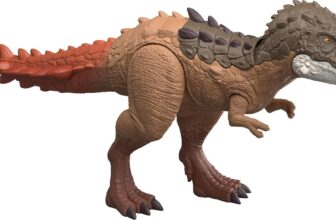 Mattel Jurassic World Rebirth Gigantic Thrashers Gorgosaurus Figure Large Species Dinosaur Figure, Dino Toy with 2 Attacks & Evolution Feature, Digital Play Via Scan Code, JKL86
