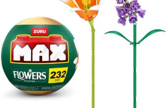 Max Build More Premium Flowers Building Bricks (Lily And SnagDragon) Novelty Unboxing Toy Collectible Minis by ZURU